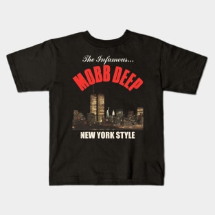 Mobb Deep 90s Hip Hop New York Skyline Kids T-Shirt